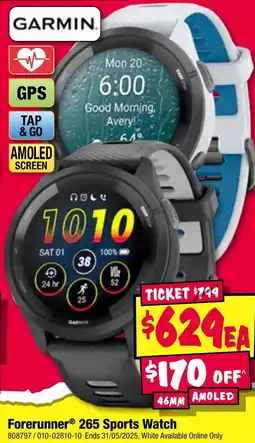 JB Hi-Fi Forerunner 265 Sports Watch offer