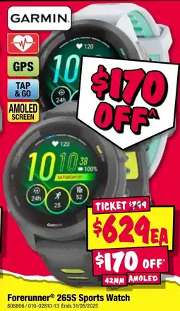 JB Hi-Fi Forerunner 265S Sports Watch offer