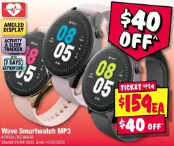JB Hi-Fi Wave Smartwatch MP3 offer