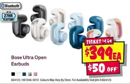 JB Hi-Fi Bose Ultra Open Earbuds offer