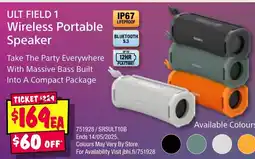 JB Hi-Fi ULT FIELD 1 Wireless Portable Speaker offer