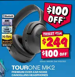 JB Hi-Fi TOURONE MK2 PREMIUM OVER-EAR NOISE CANCELLING HEADPHONES offer
