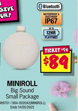 JB Hi-Fi MINIROLL offer