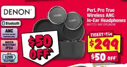 JB Hi-Fi Perl Pro True Wireless ANC In-Ear Headphones offer