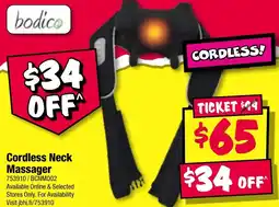 JB Hi-Fi Cordless Neck Massager offer