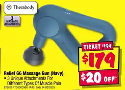 JB Hi-Fi Relief G6 Massage Gun (Navy) offer