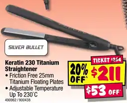 JB Hi-Fi Keratin 230 Titanium Straightener offer