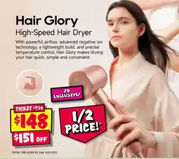 JB Hi-Fi Hair Glory High-Speed Hair Dryer offer
