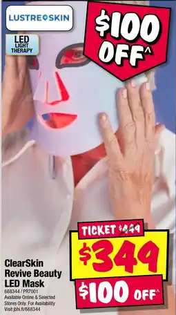 JB Hi-Fi ClearSkin Revive Beauty LED Mask offer