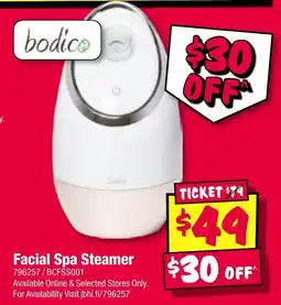 JB Hi-Fi Facial Spa Steamer offer