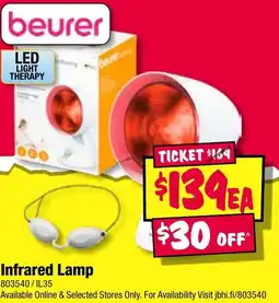 JB Hi-Fi Infrared Lamp offer
