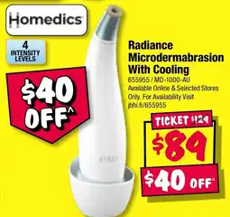 JB Hi-Fi Radiance Microdermabrasion With Cooling offer