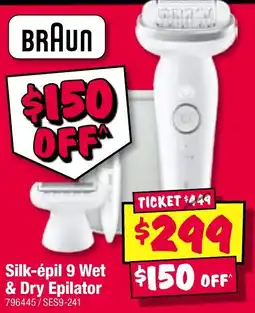 JB Hi-Fi Silk-épil 9 Wet & Dry Epilator offer