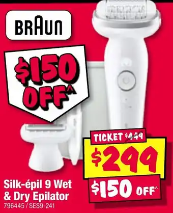 JB Hi-Fi Silk-épil 9 Wet & Dry Epilator offer
