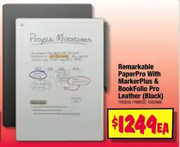 JB Hi-Fi Remarkable PaperPro With MarkerPlus & BookFolio Pro Leather (Black) offer