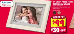 JB Hi-Fi 7 Smart Photo Frame 16GB (Light Wood) offer