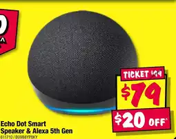 JB Hi-Fi Echo Dot Smart Speaker & Alexa 5th Gen offer