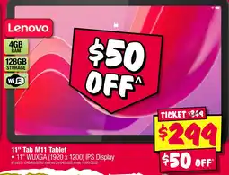 JB Hi-Fi 11" Tab M11 Tablet offer
