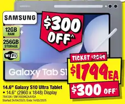 JB Hi-Fi 14.6" Galaxy S10 Ultra Tablet offer
