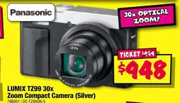 JB Hi-Fi LUMIX TZ99 30x Zoom Compact Camera (Silver) offer