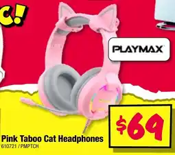 JB Hi-Fi Pink Taboo Cat Headphones offer