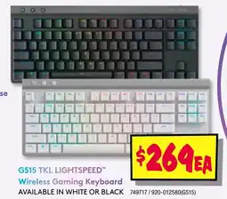 JB Hi-Fi G515 TKL LIGHTSPEED Wireless Gaming Keyboard offer