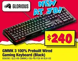 JB Hi-Fi GMMK 3 100% Prebuilt Wired Gaming Keyboard (Black) offer