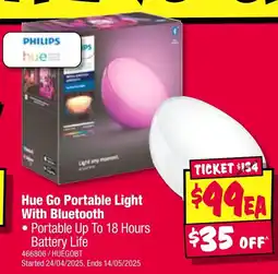 JB Hi-Fi Hue Go Portable Light With Bluetooth offer