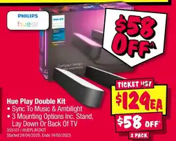 JB Hi-Fi Hue Play Double Kit offer