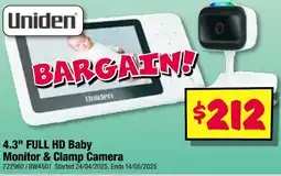 JB Hi-Fi 4.3" FULL HD Baby Monitor & Clamp Camera offer