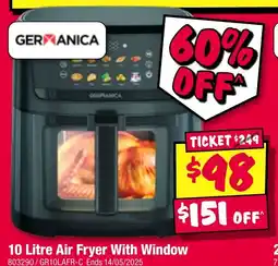 JB Hi-Fi 10 Litre Air Fryer With Window offer