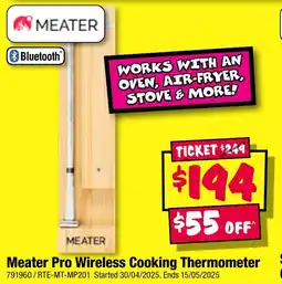 JB Hi-Fi Meater Pro Wireless Cooking Thermometer offer