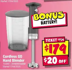 Cordless GO Hand Blender