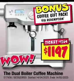 JB Hi-Fi The Dual Boiler Coffee Machine offer