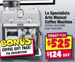 JB Hi-Fi La Specialista Arte Manual Coffee Machine offer