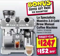 JB Hi-Fi La Specialista Maestro 2.0 Cold Brew Manual Coffee Machine offer