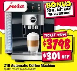 JB Hi-Fi Z10 Automatic Coffee Machine offer