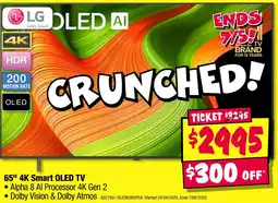 JB Hi-Fi 65 4K Smart OLED TV offer