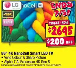 JB Hi-Fi 4K NanoCell Smart LED TV offer