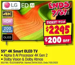 JB Hi-Fi 4K Smart OLED TV offer