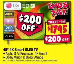 JB Hi-Fi 4K Smart OLED TV offer
