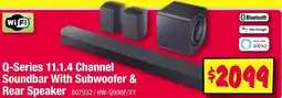 JB Hi-Fi Q-series 11.1.4 channel soundbar with subwoofer & rear speaker offer