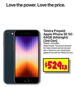JB Hi-Fi Telstra Prepaid Apple iPhone offer