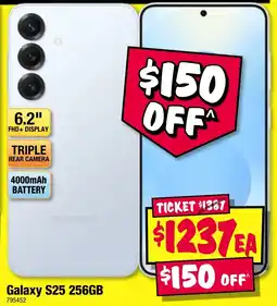 JB Hi-Fi Galaxy S25 256GB offer