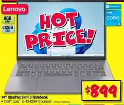 JB Hi-Fi IdeaPad Slim 3 Notebook offer