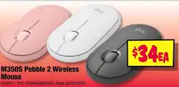 JB Hi-Fi M350S Pebble 2 Wireless Mouse offer
