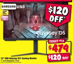 JB Hi-Fi Qhd odyssey g51 gaming monitor offer