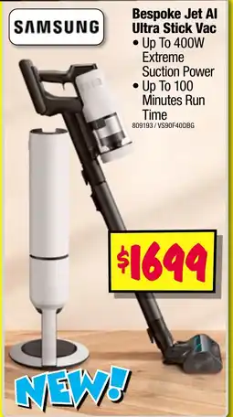 JB Hi-Fi Bespoke Jet Al Ultra Stick Vac offer