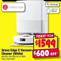 JB Hi-Fi Qrevo Edge C Vacuum Cleaner (White) offer