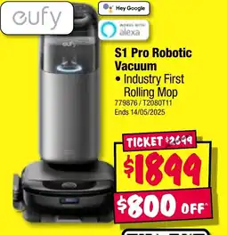 JB Hi-Fi S1 pro robotic vacuum offer